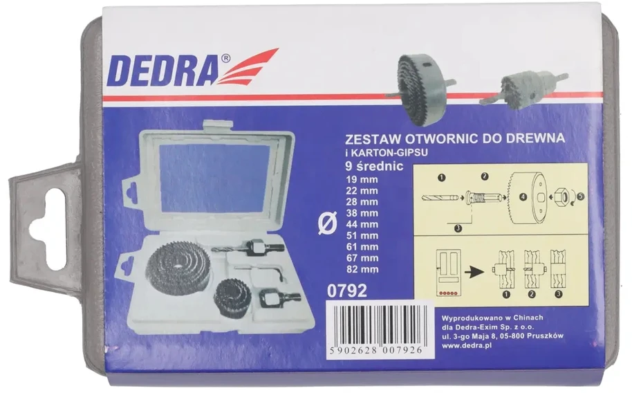 Grąžtas Dedra Grimo karuneles mediui 4 vnt 1982