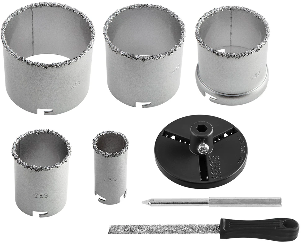 Otwornice Volframo skylių pjūklai 32–83 mm, 8 vnt. rinkinys