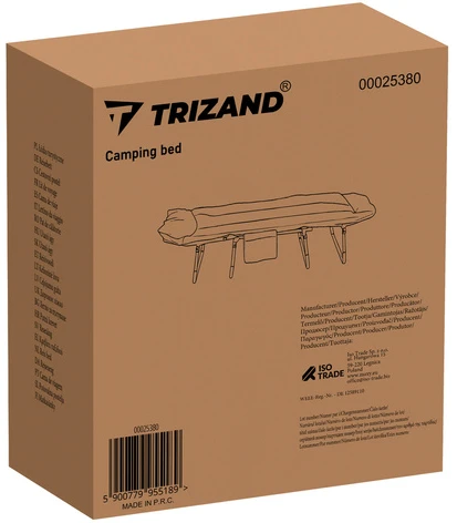 Trizand Sulankstomas gultas, 200x65 cm