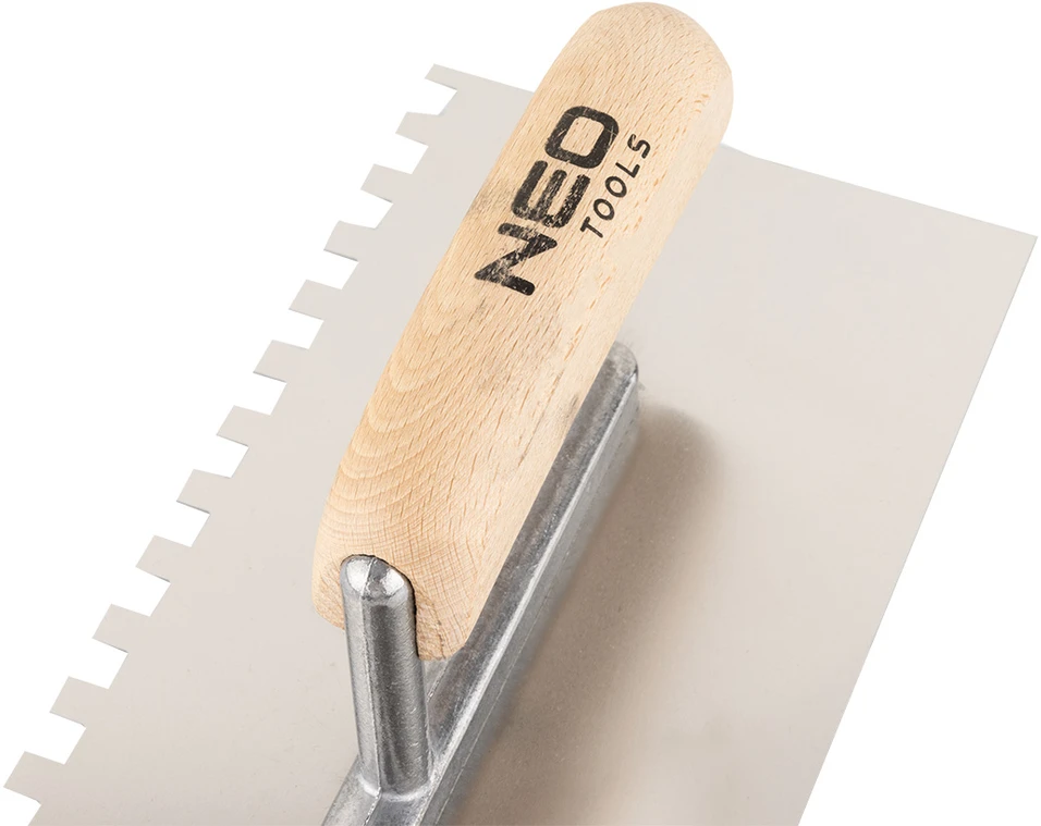 Dantyta mentelė NEO 270 x 128 mm su medine rankena