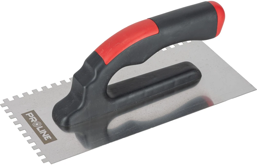 Paca Nerūdijančio plieno mentelė 270 * 130 mm, 6 * 6 dantukai, plastikinė rankena, prolinas