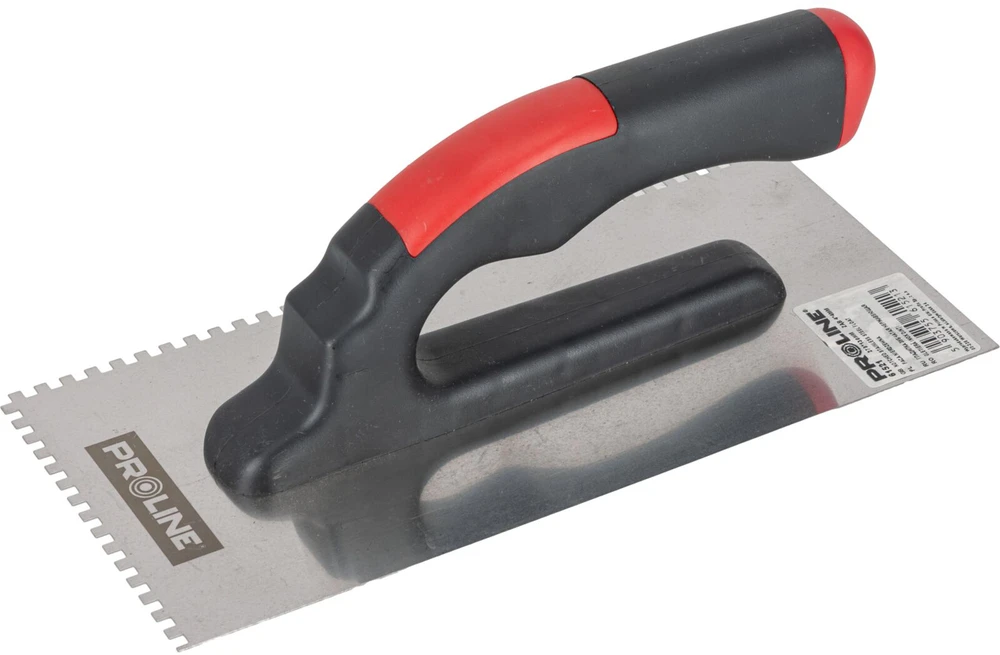Paca Nerūdijančio plieno mentelė 270 * 130 mm, 4 * 4 dantukai, plastikinė rankena, prolinas