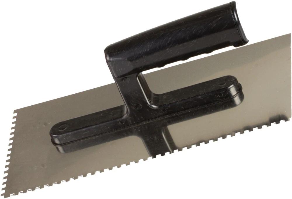 Paca Nerūdijančio plieno mentelė 270 * 130 mm, dantys 12 * 12 mm, atvira rankena