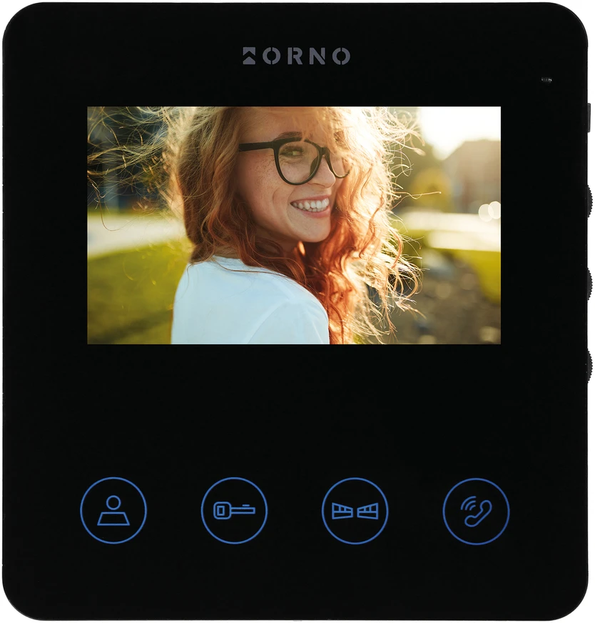 Orno PACTO, vienos šeimos vaizdo domofono komplektas, 4 laidų, 4,3 colio, RFID