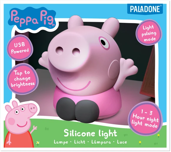 „Paladone“ – įkraunama silikoninė lemputė „Peppa Pig“