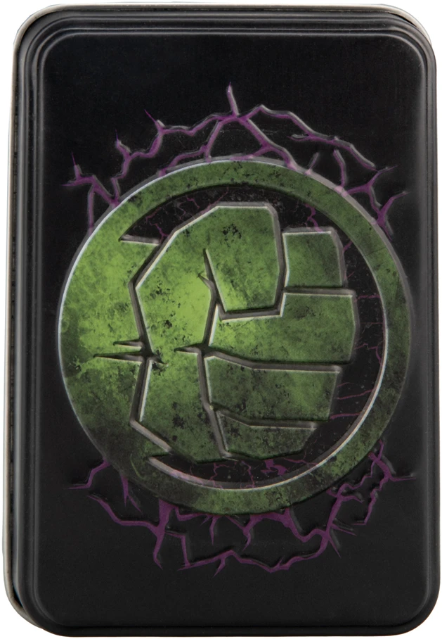 Paladone „Marvel“ – Hulko žaidimo kortos skardinėje