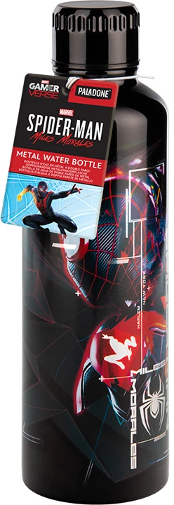 Paladone Spider-Man Metal metalinė gertuvė - Miles Morales | 500ml
