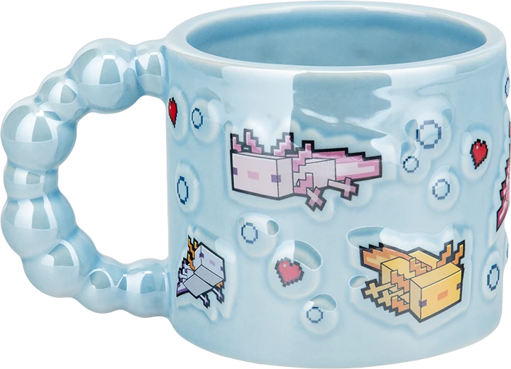 Paladone Minecraft - Axolotl Bubble Shaped Mug puodelis | 400 ml