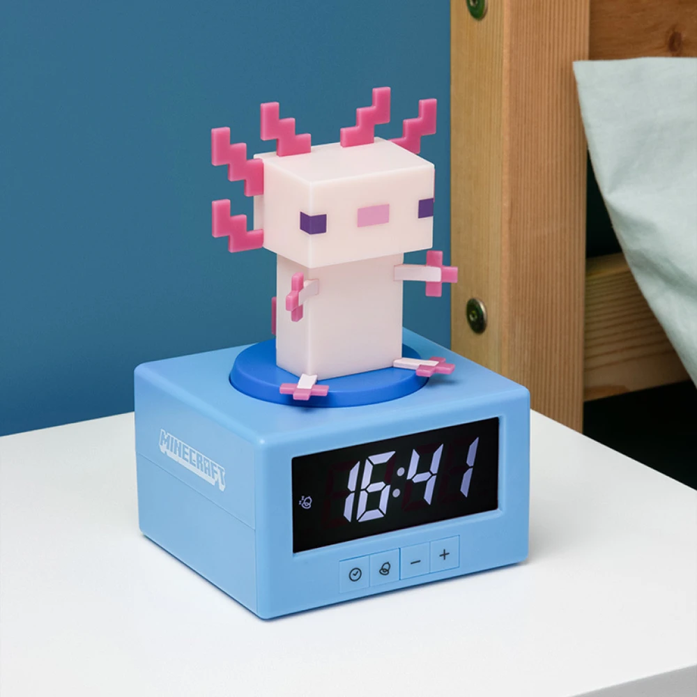 Paladone Minecraft Axolotl Icon žadintuvas | 15 cm