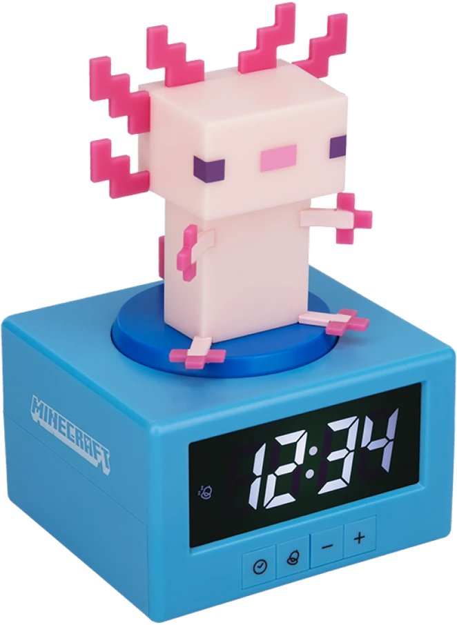 Paladone Minecraft Axolotl Icon žadintuvas | 15 cm