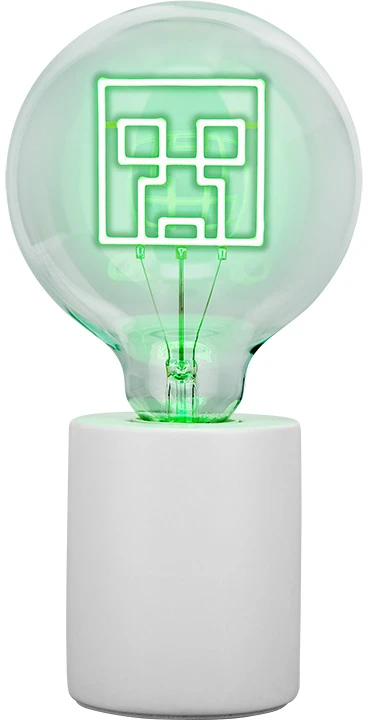 Paladone Minecraft Neon LED Lemputė Creeper
