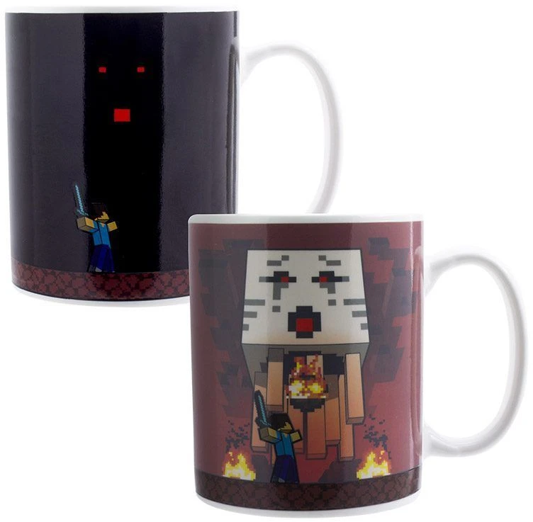 Paladone MINECRAFT Puodelis - Nether | Reaguojantis į karštį 300 ml