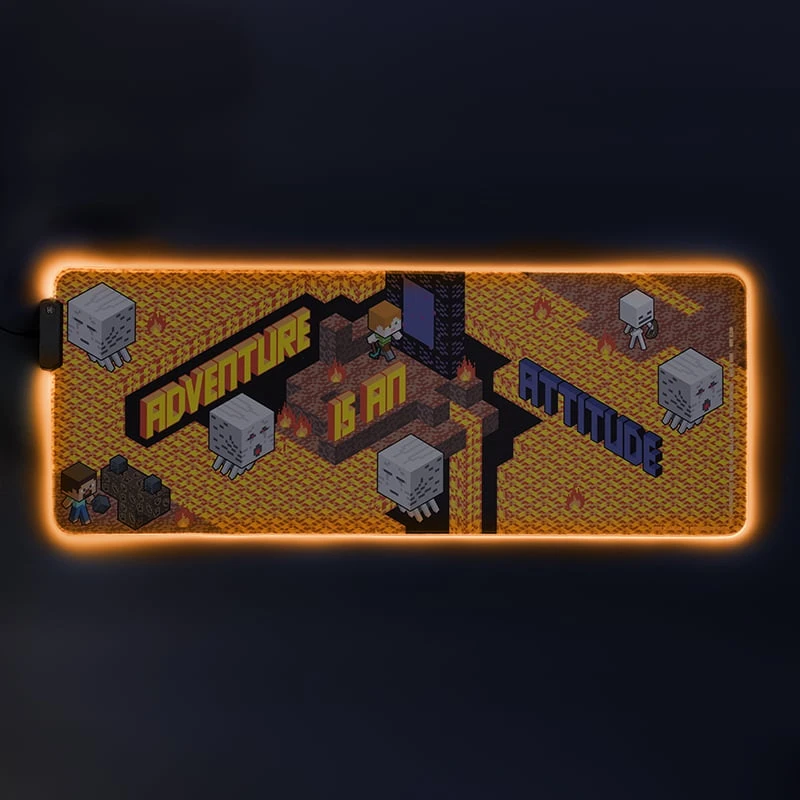 Paladone Minecraft XXL šviečiantis pėlės kilimėlis | 80 x 30 cm