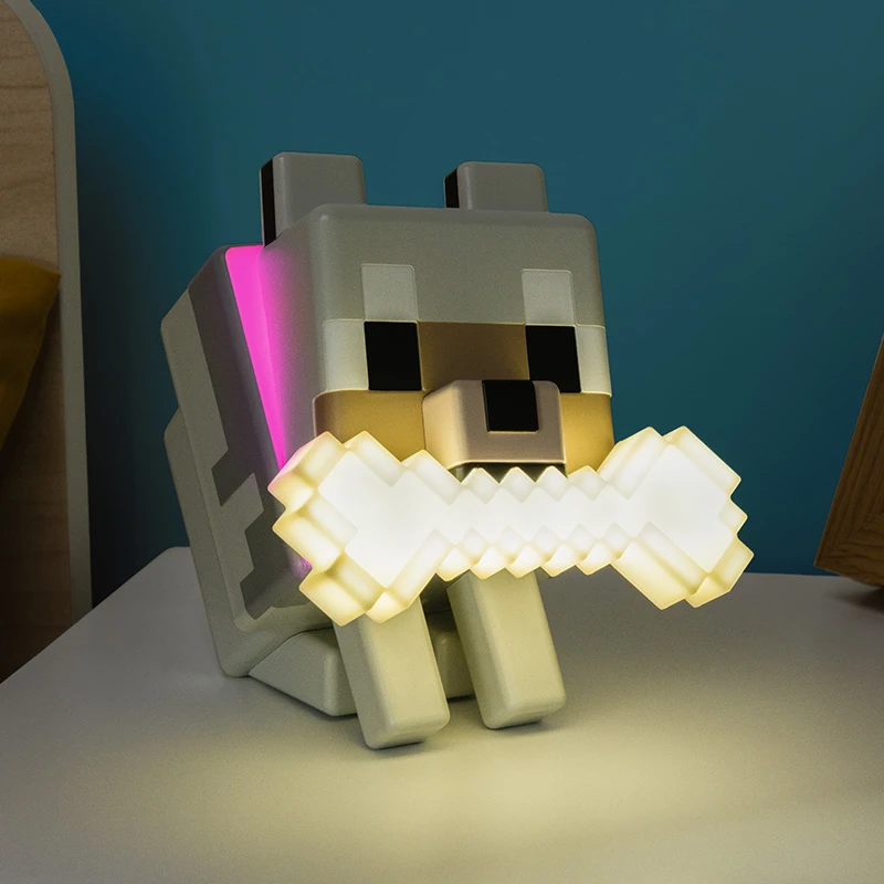 Paladone Minecraft Wolf GloBuddies lempa | 14.3 cm