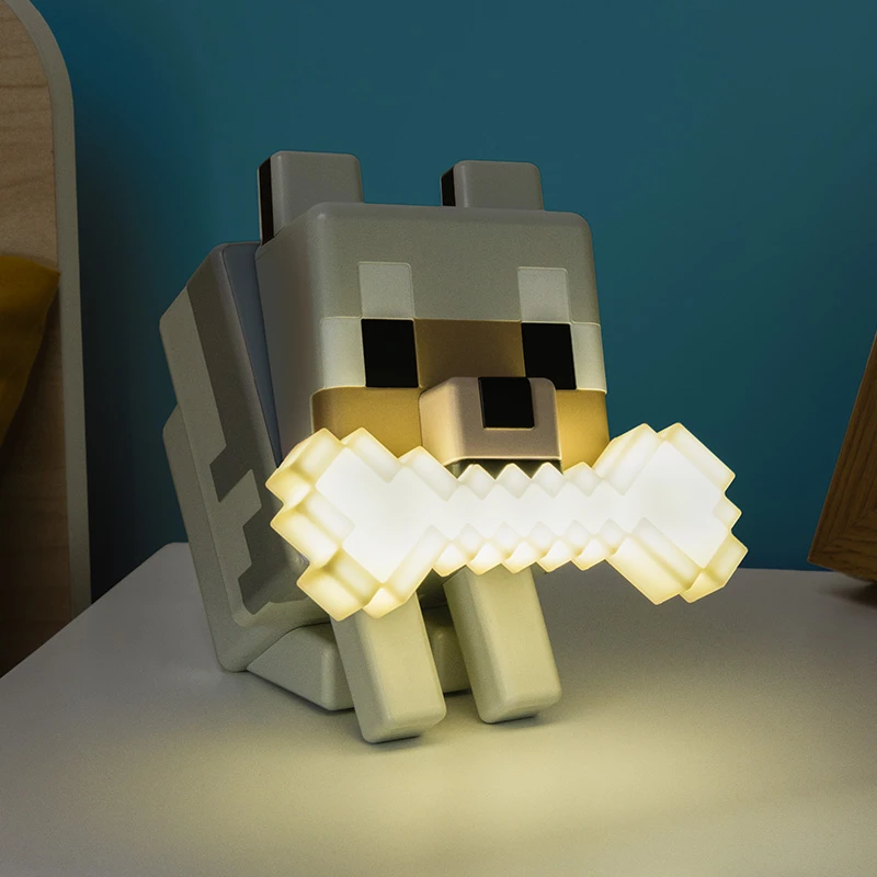 Paladone Minecraft Wolf GloBuddies lempa | 14.3 cm