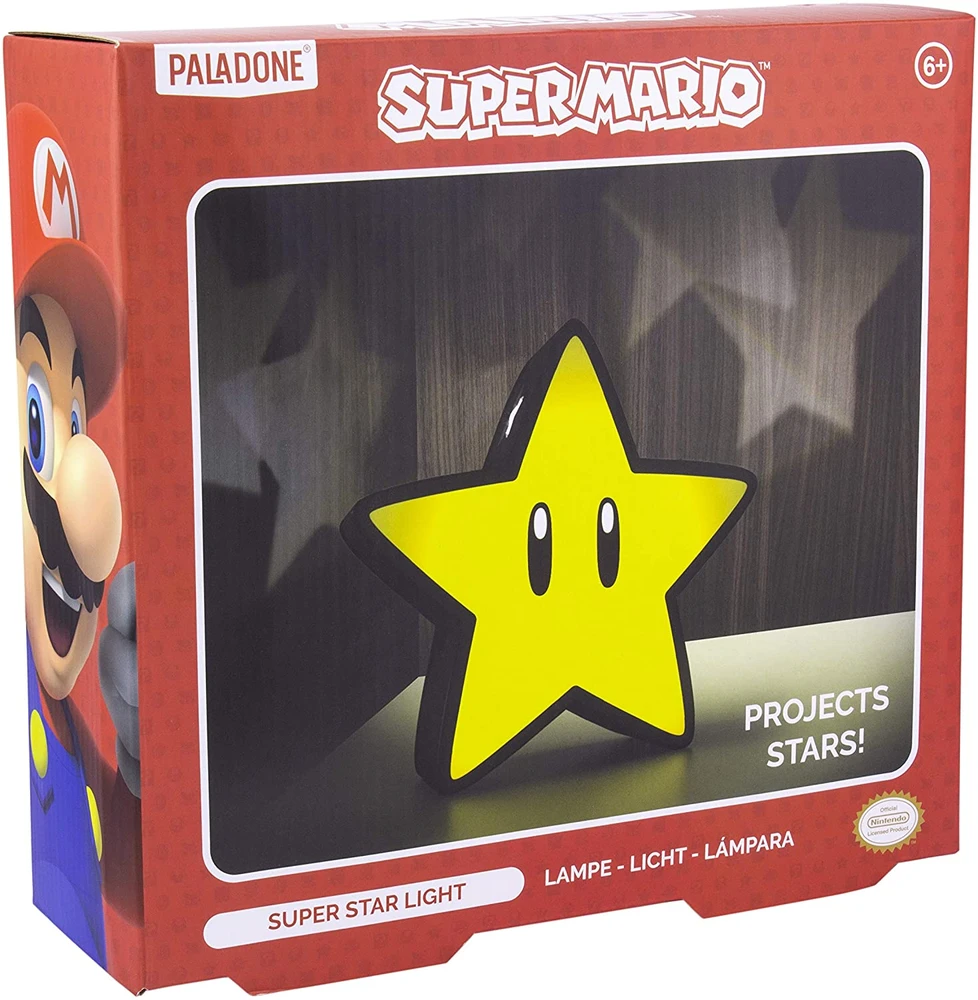 Paladone Super Mario Super Star šviesa 10 cm