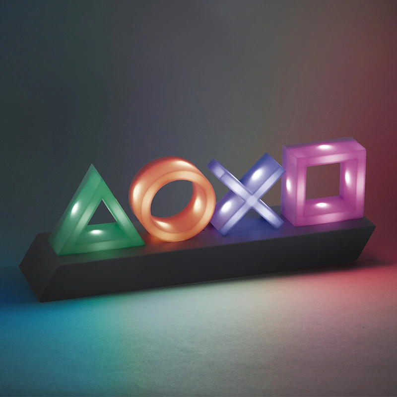 Paladone „Playstation“ piktogramos, šviesios, išbandykite mane