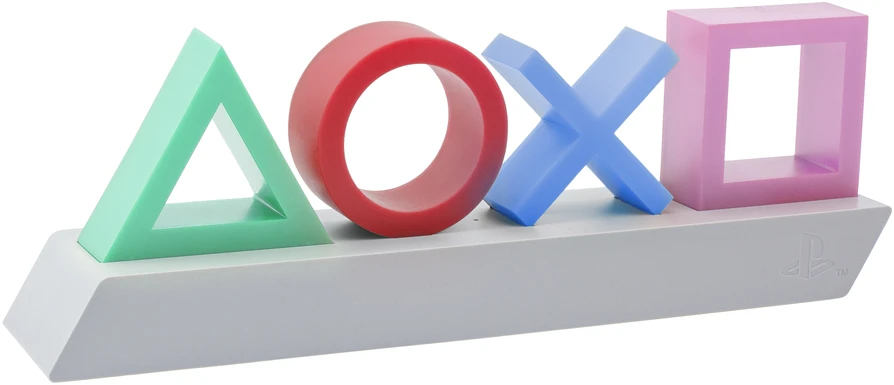 Paladone „Playstation“ piktogramos, šviesios, išbandykite mane