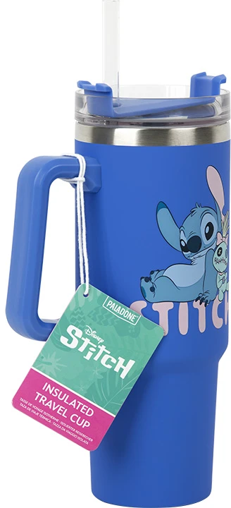 Paladone ABYstyle DISNEY Classics Stitch Mėlyna Sandarus Puodelis su Šiaudeliu | 900 ml