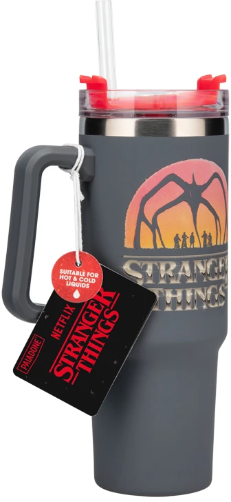 Paladone Stranger Things Sandarus Puodelis su šiaudeliu | 900 ml