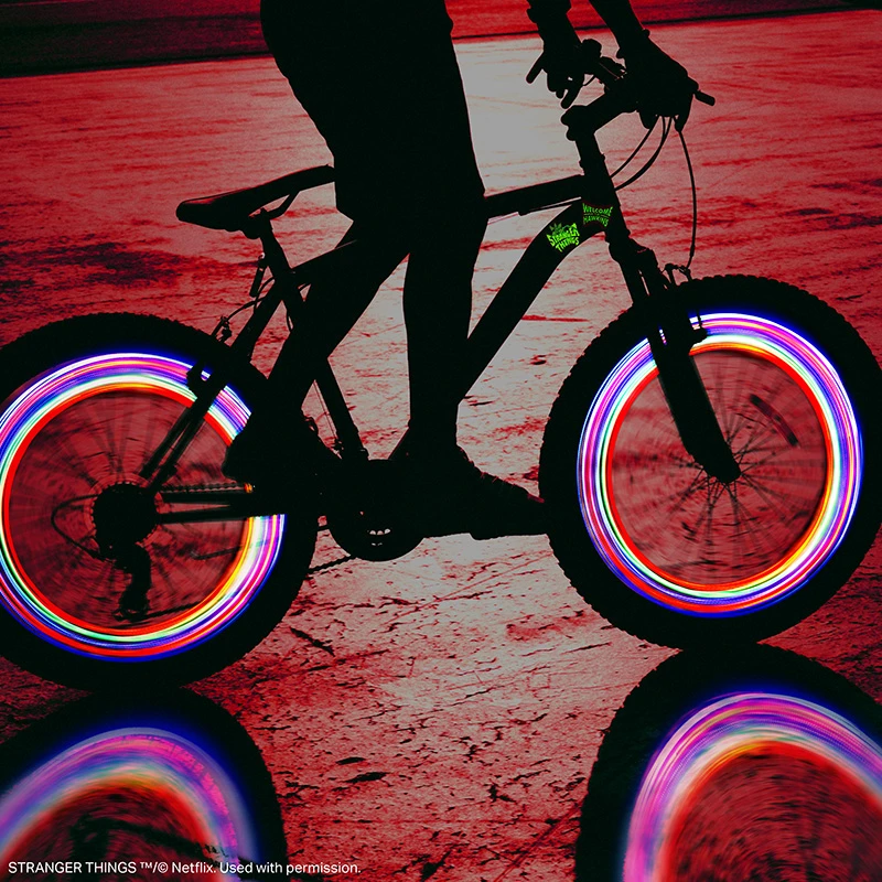 Paladone Stranger Things 5 LED Bike Lights and stickers