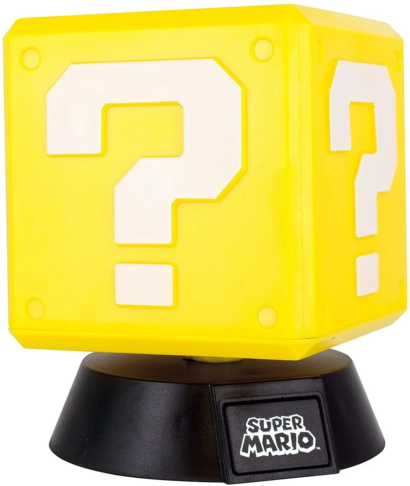 Paladone Super Mario Question Block lempa 10cm