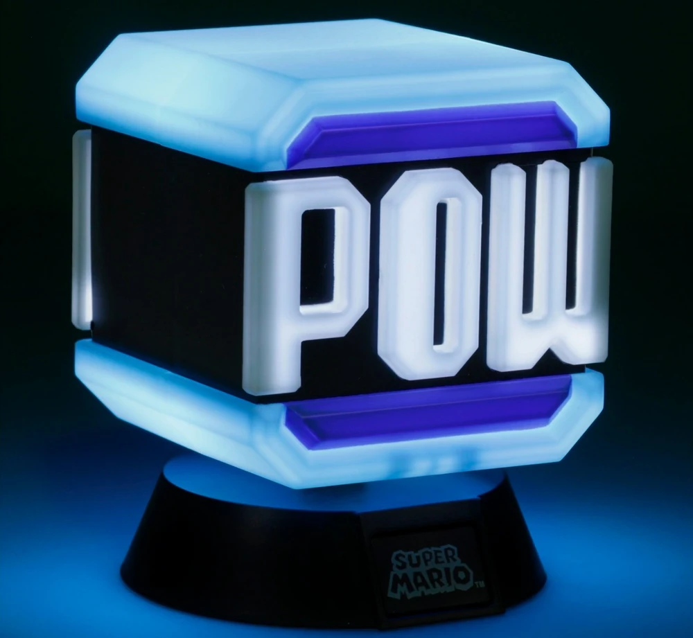 Paladone Nintendo Pow Block Icon lempa