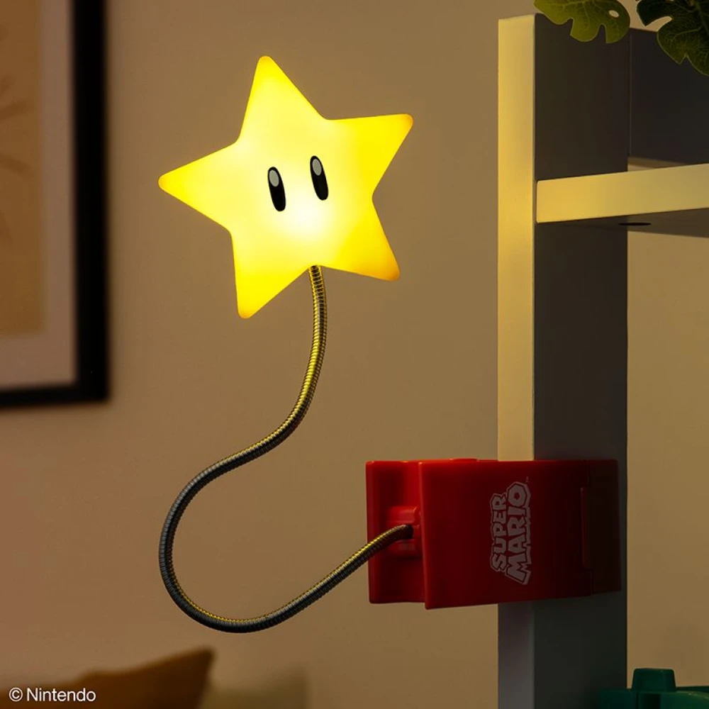Paladone „Super Mario“ – „Super Star“ knygos lemputė