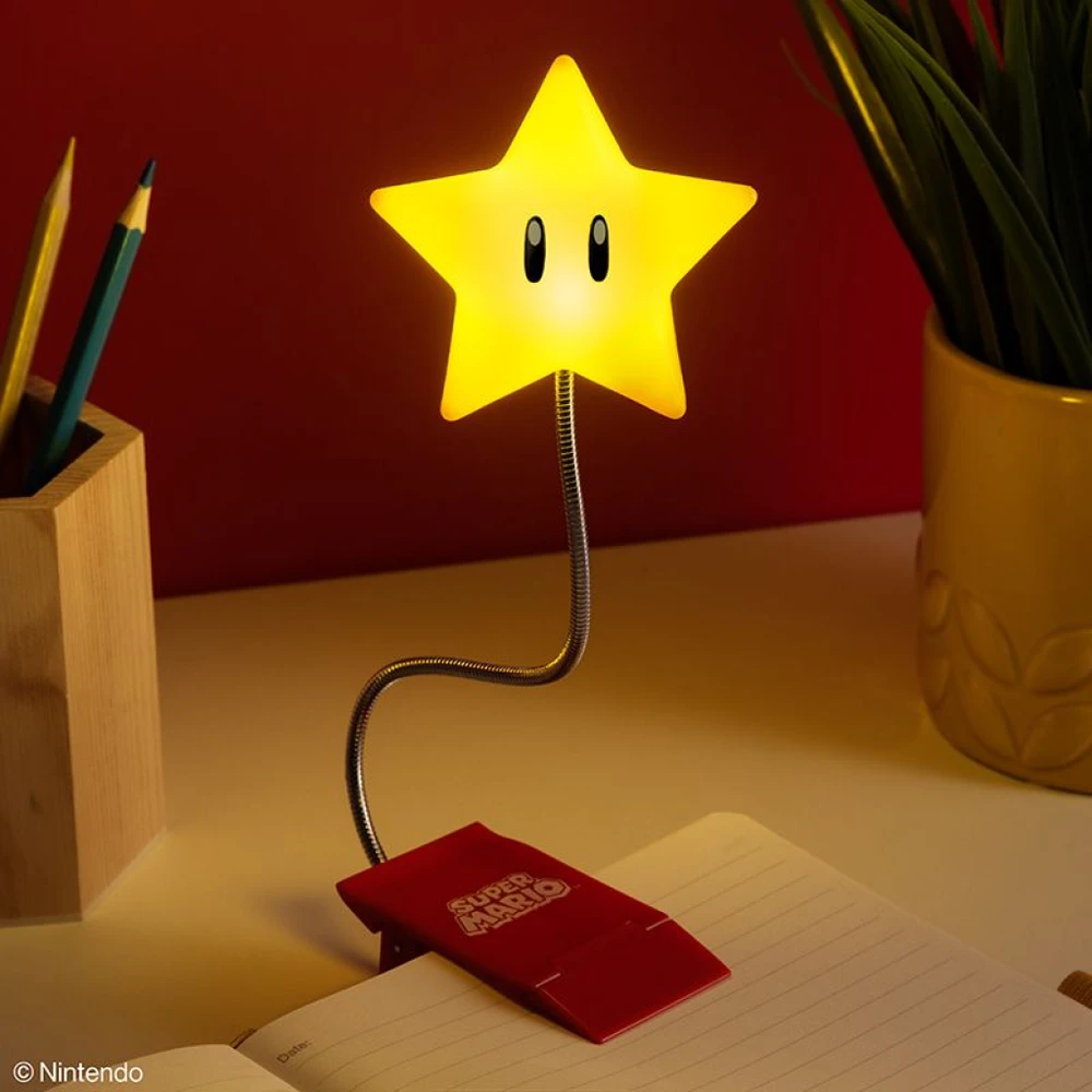 Paladone „Super Mario“ – „Super Star“ knygos lemputė