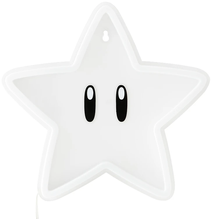 Paladone Super Mario Super Star Neon lempa (pakabinama ant sienos) | 24 cm