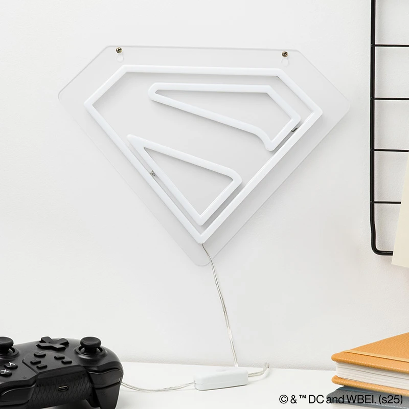Paladone Supermeno prie sienos tvirtinama LED neoninė lemputė