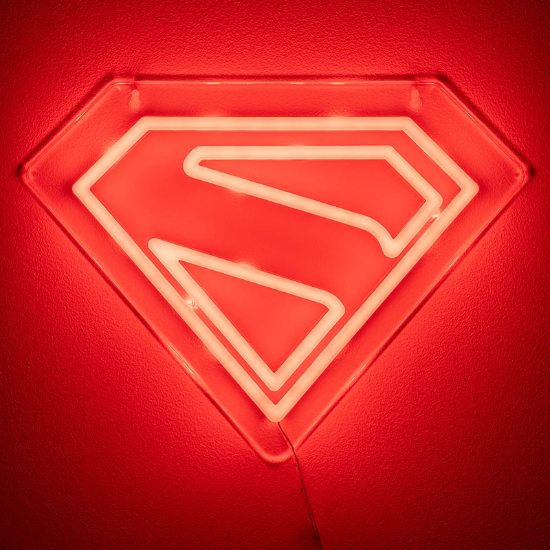 Paladone Supermeno prie sienos tvirtinama LED neoninė lemputė