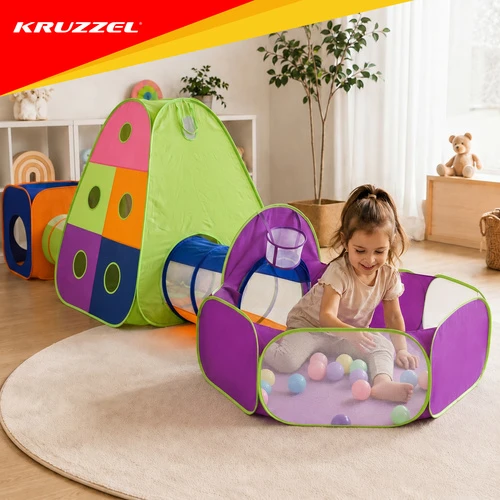 Kruzzel 5-in-1 Children's Tent with Tunnels