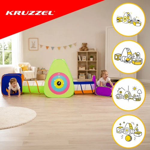 Kruzzel 5-in-1 Children's Tent with Tunnels