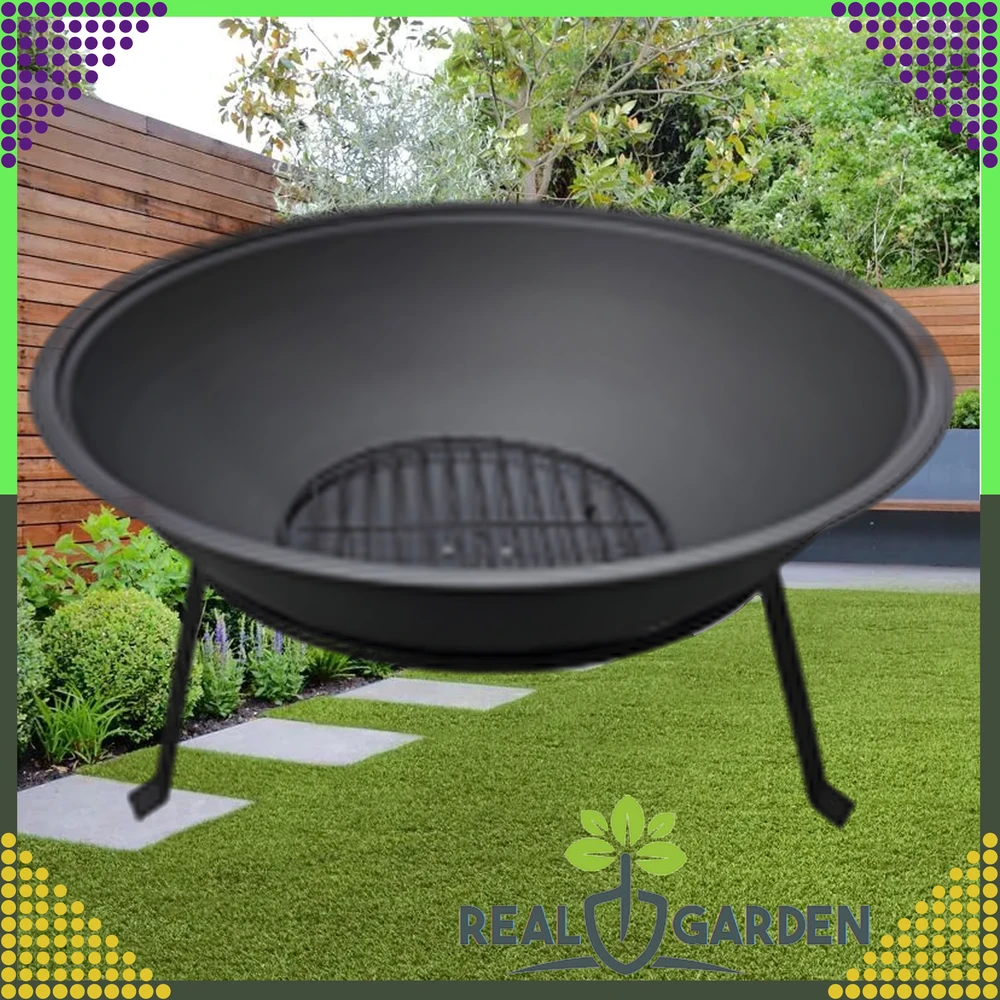Palenisko Sodo laužavietė „Brilla Cauldron“, plienas, juodas, didelis, 55 cm