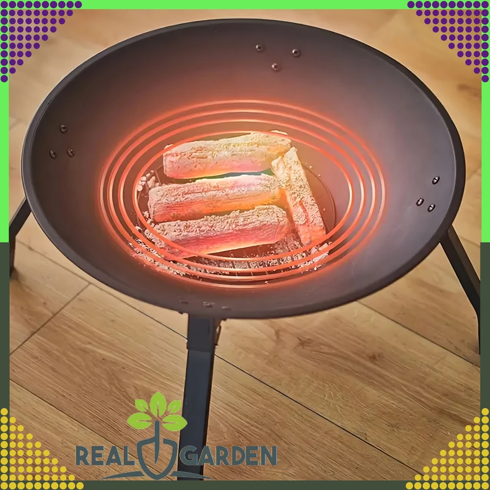 Palenisko Sodo laužavietė „Brilla Cauldron“, plienas, juodas, didelis, 55 cm