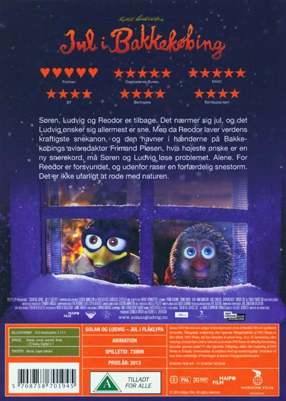 Palladium Kalėdos Bakkekøbing – Solanas ir Ludvigas: Kalėdos Flåklypa DVD