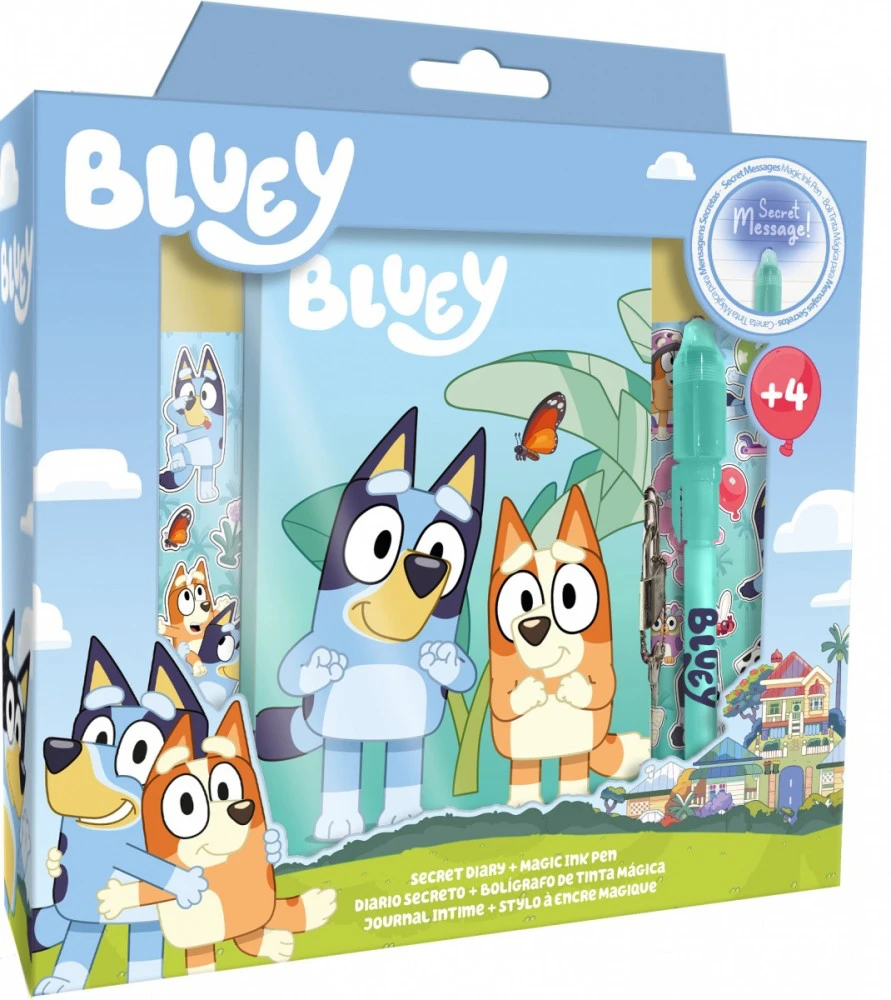Pamiętnik Bluey Mėlynas dienoraštis + stebuklinga plunksna BY00007