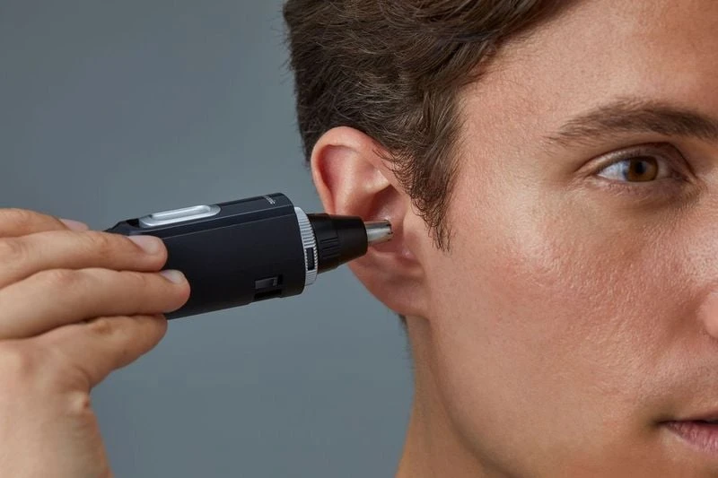 Barzdaskutė „Panasonic“ nosies ir ausų plaukų kirpimo mašinėlė su „Vortex“ valymo sistema | ERGN300K503 | Nosies ir ausų žoliapjovė | Drėgnas ir sausas