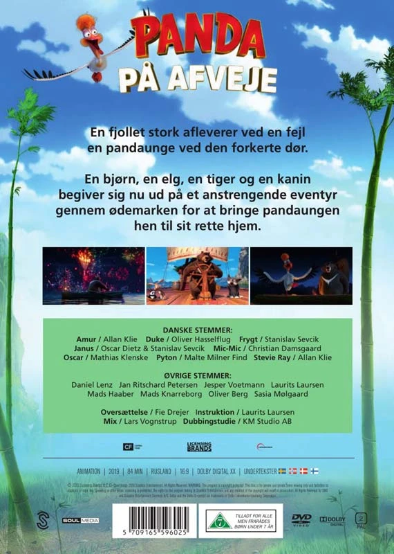 Panda pakeliui danų kalba