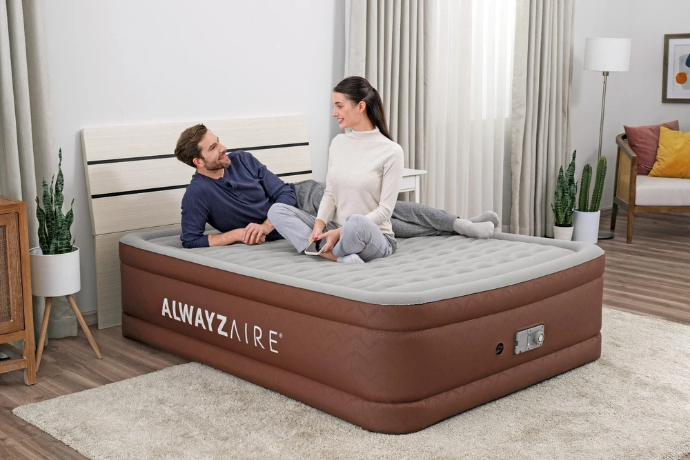 Panel Hurtowy Realb2B Bestway 69160 Dvigubas pripučiamas čiužinys su dviguba pompa 203x152x51cm
