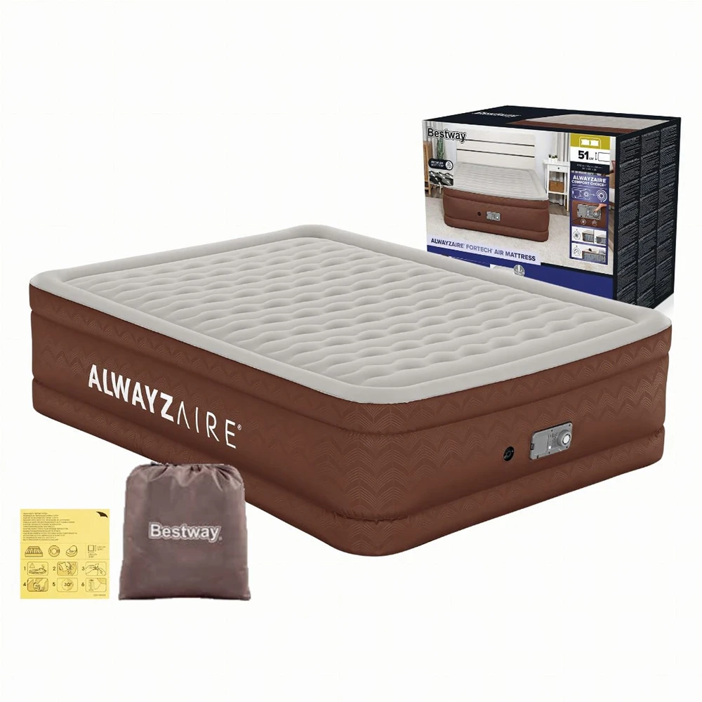 Panel Hurtowy Realb2B Bestway 69160 Dvigubas pripučiamas čiužinys su dviguba pompa 203x152x51cm