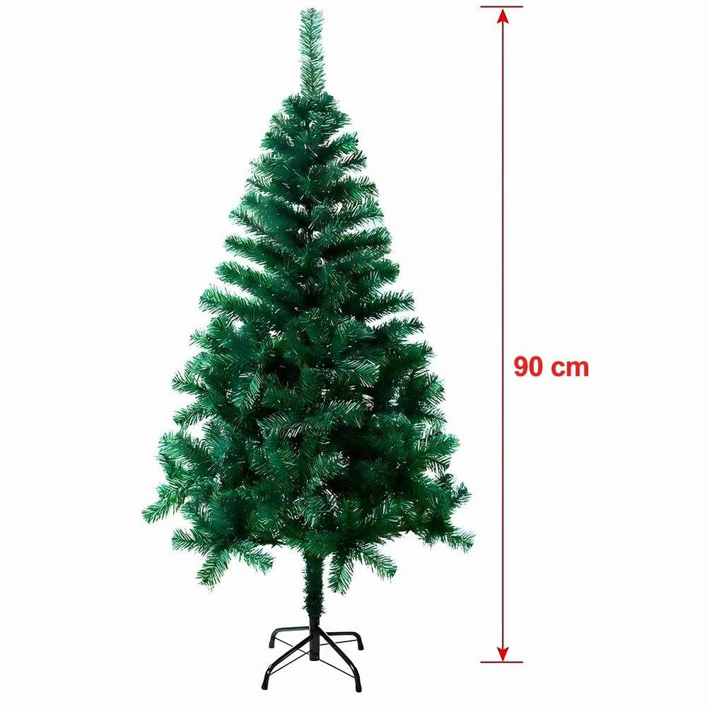 Panel Hurtowy Realb2B Dirbtinė Kalėdų eglutė, maža žalia pušies formos eglutės stovas, 90 cm