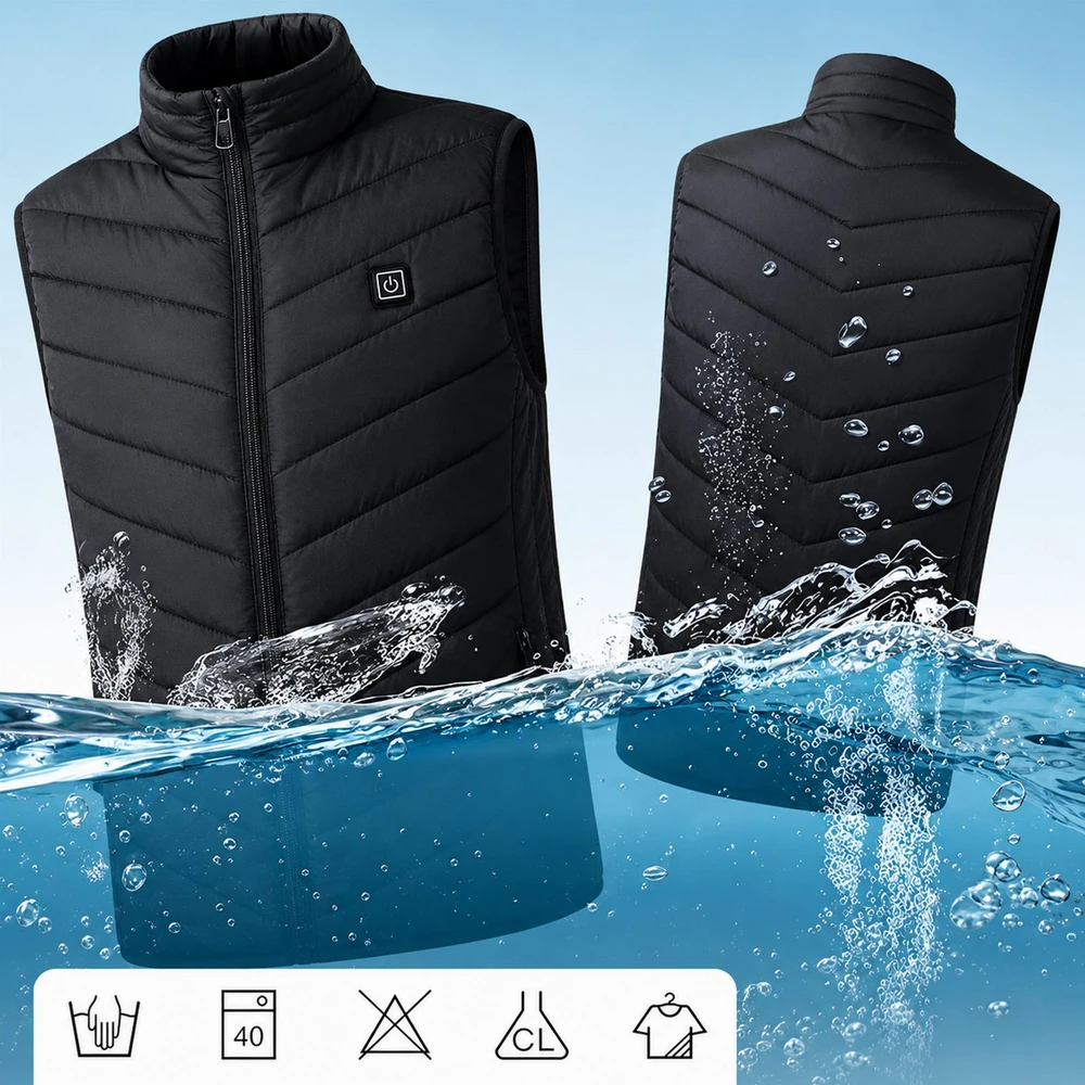 Panel Hurtowy Realb2B Realne Ceny Krzysztof Alchimionek 30x Šildoma liemenė Be rankovių Striukė Žieminė Unisex USB Powerbank r M