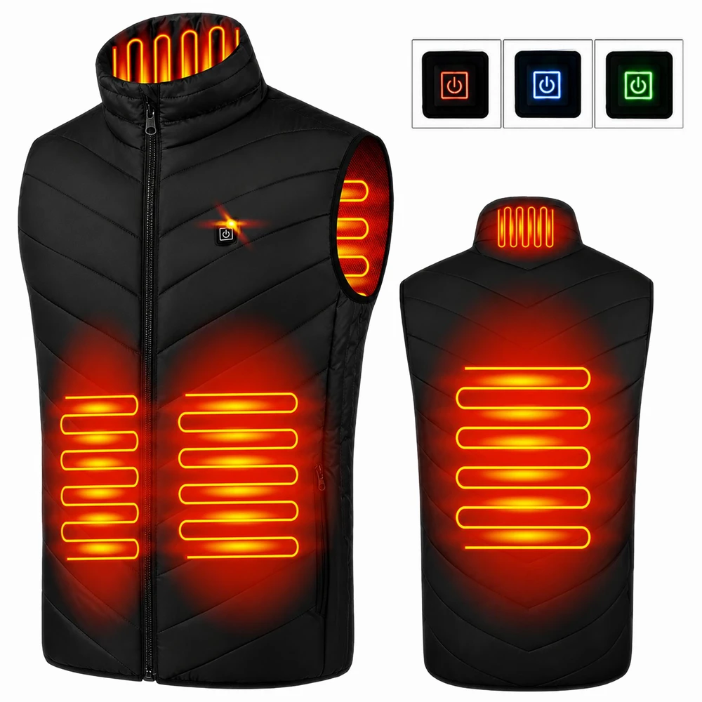 Panel Hurtowy Realb2B Realne Ceny Krzysztof Alchimionek 30x Šildoma liemenė Be rankovių Striukė Žieminė Unisex USB Powerbank r XL