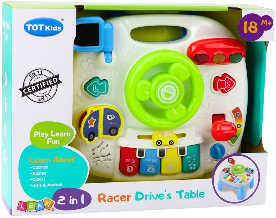Lean Toys Interaktyvus edukacinis staliukas 2in1