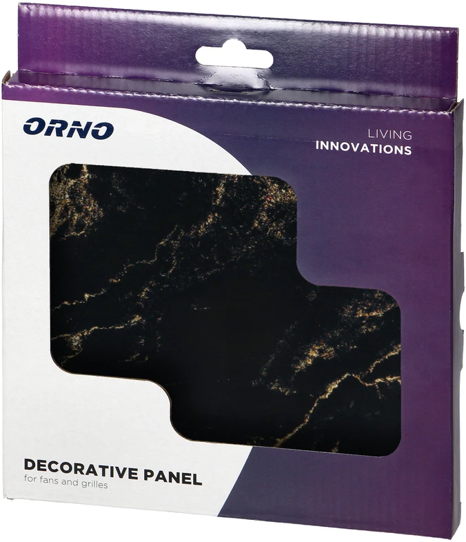 Orno Panel Stiklo plokštė, Universal, juodo/auksinio granito blizgesio spalva