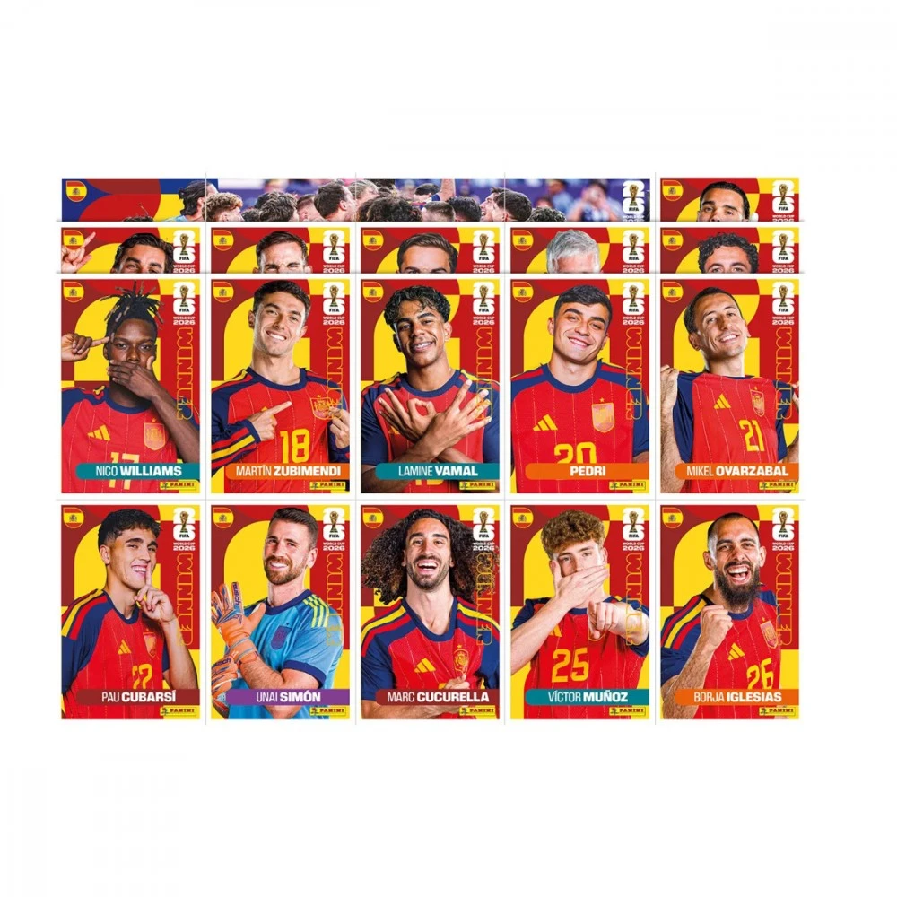 Panini Kolekcja Panini Kolekcija FIFA World Cup 2026 plakatas su lipdukais