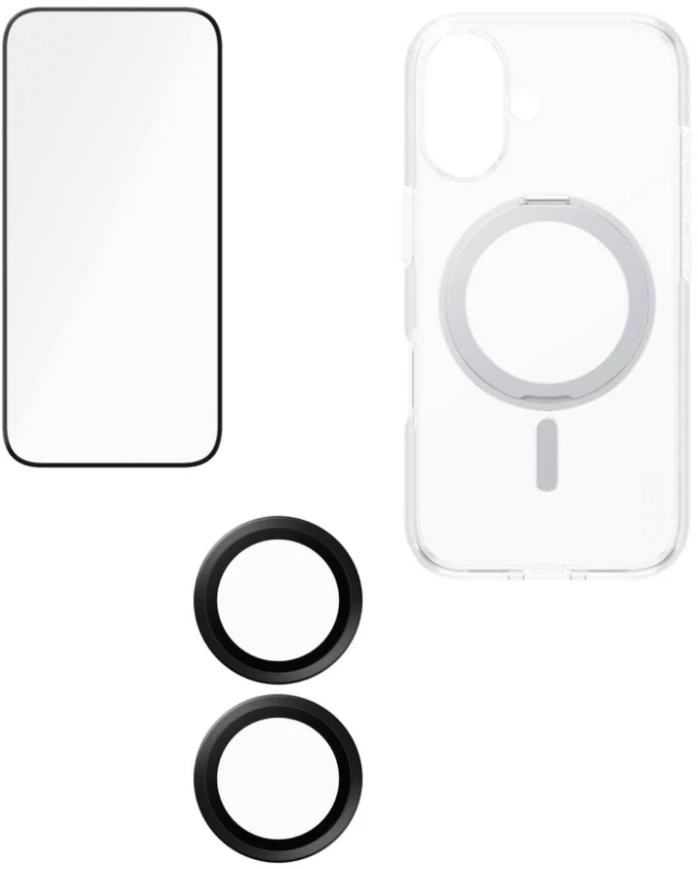 Panzer Glass „CARE by PanzerGlass“ – 3 viename keraminių dėklų rinkinys – „iPhone 16“