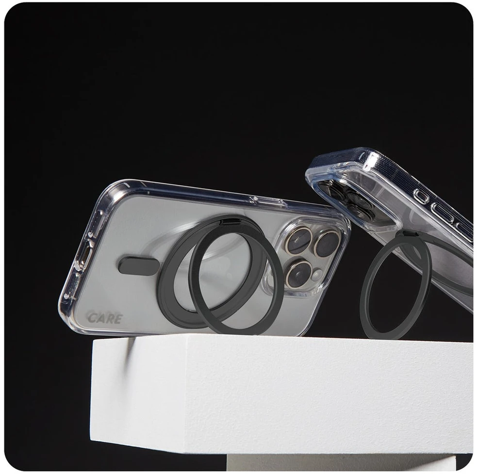 Panzer Glass CARE by PanzerGlass Feature su stoveliu Apple iPhone 16 Pro 6.3" dėklas telefonui juodos spalvos/dėklas telefonui juodos spalvos MagSafe 1322